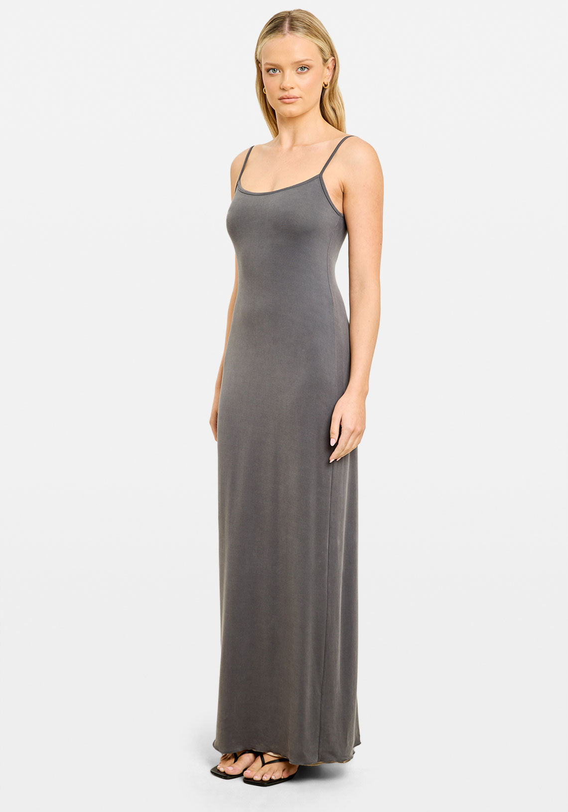 Pre-Order | AISHA REVERSIBLE MAXI DRESS SLATE/PUMICE