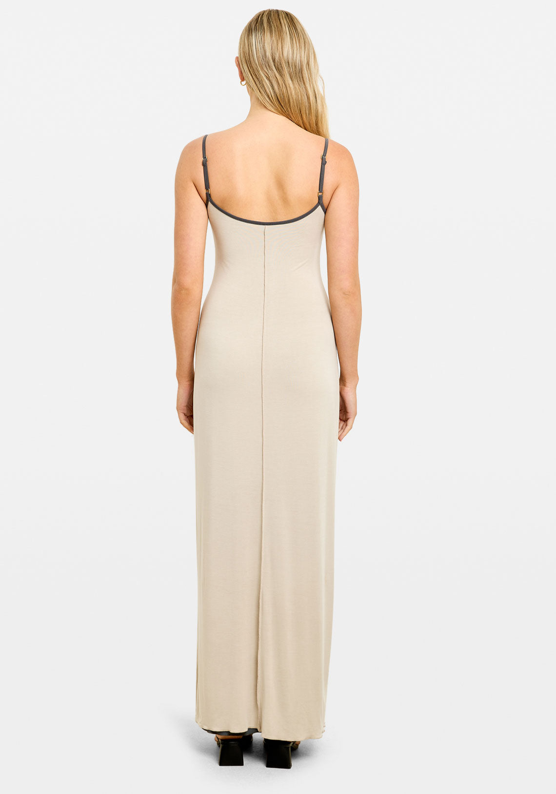 Pre-Order | AISHA REVERSIBLE MAXI DRESS SLATE/PUMICE