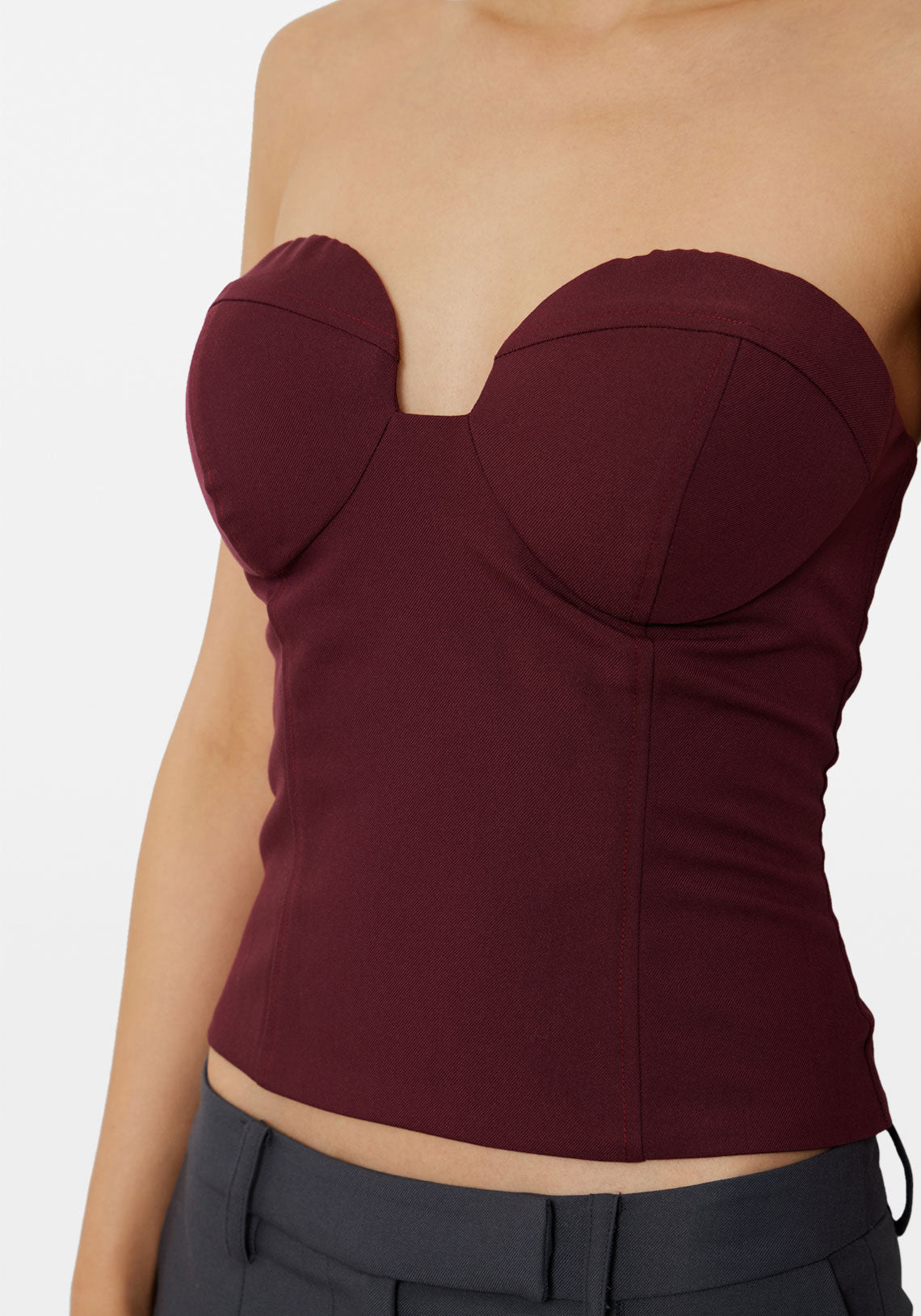 CHLOE CORSET TOP CHERRY