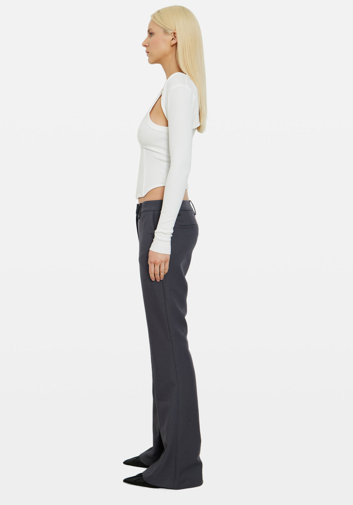 PRIMA CORSET LS TOP WHITE