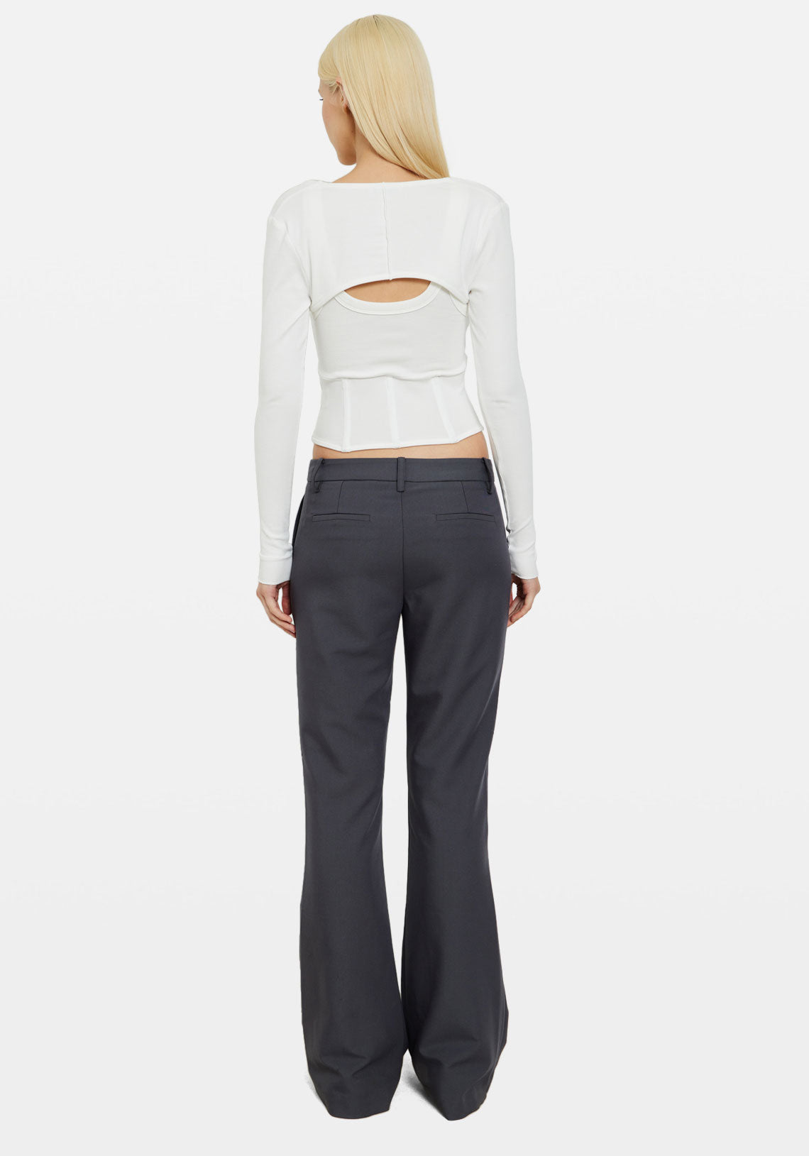 PRIMA CORSET LS TOP WHITE