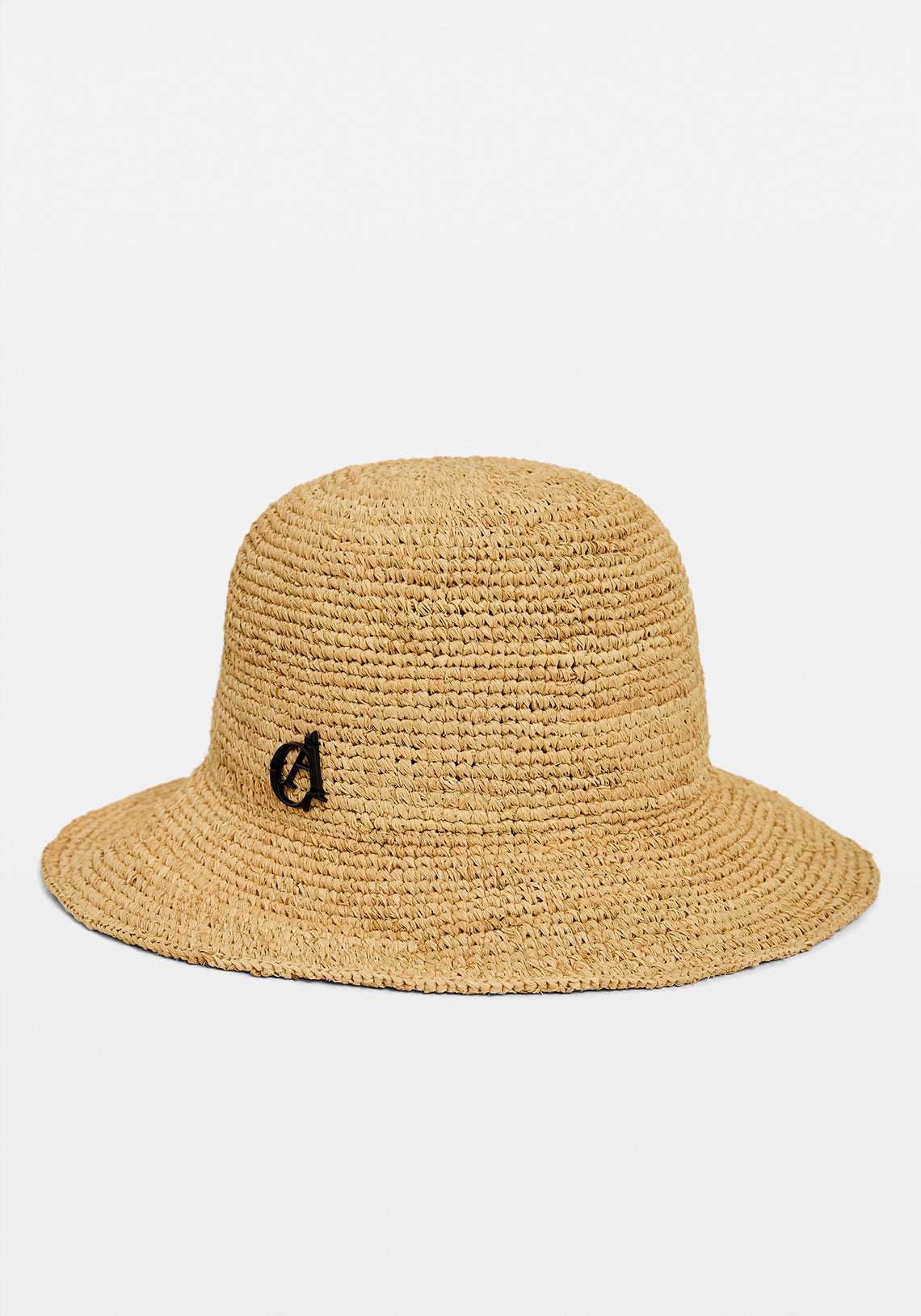 AISHA RAFFIA BUCKET HAT NATURAL