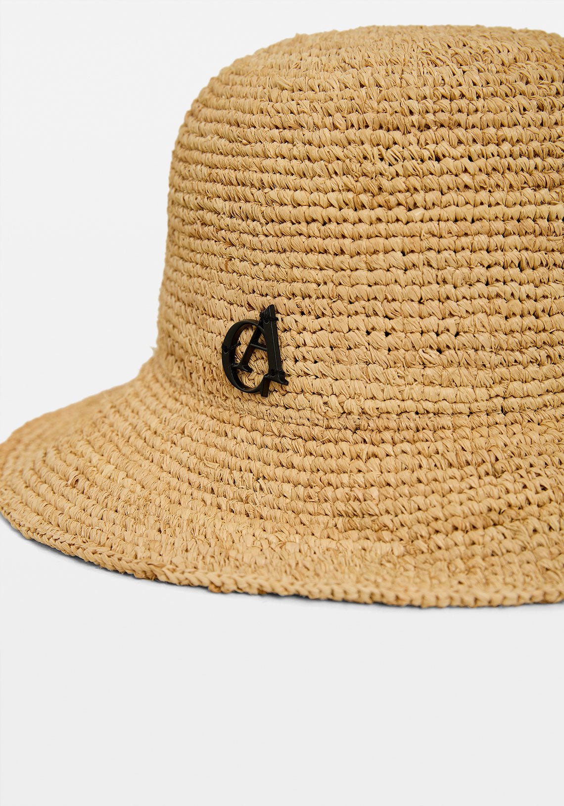 AISHA RAFFIA BUCKET HAT NATURAL