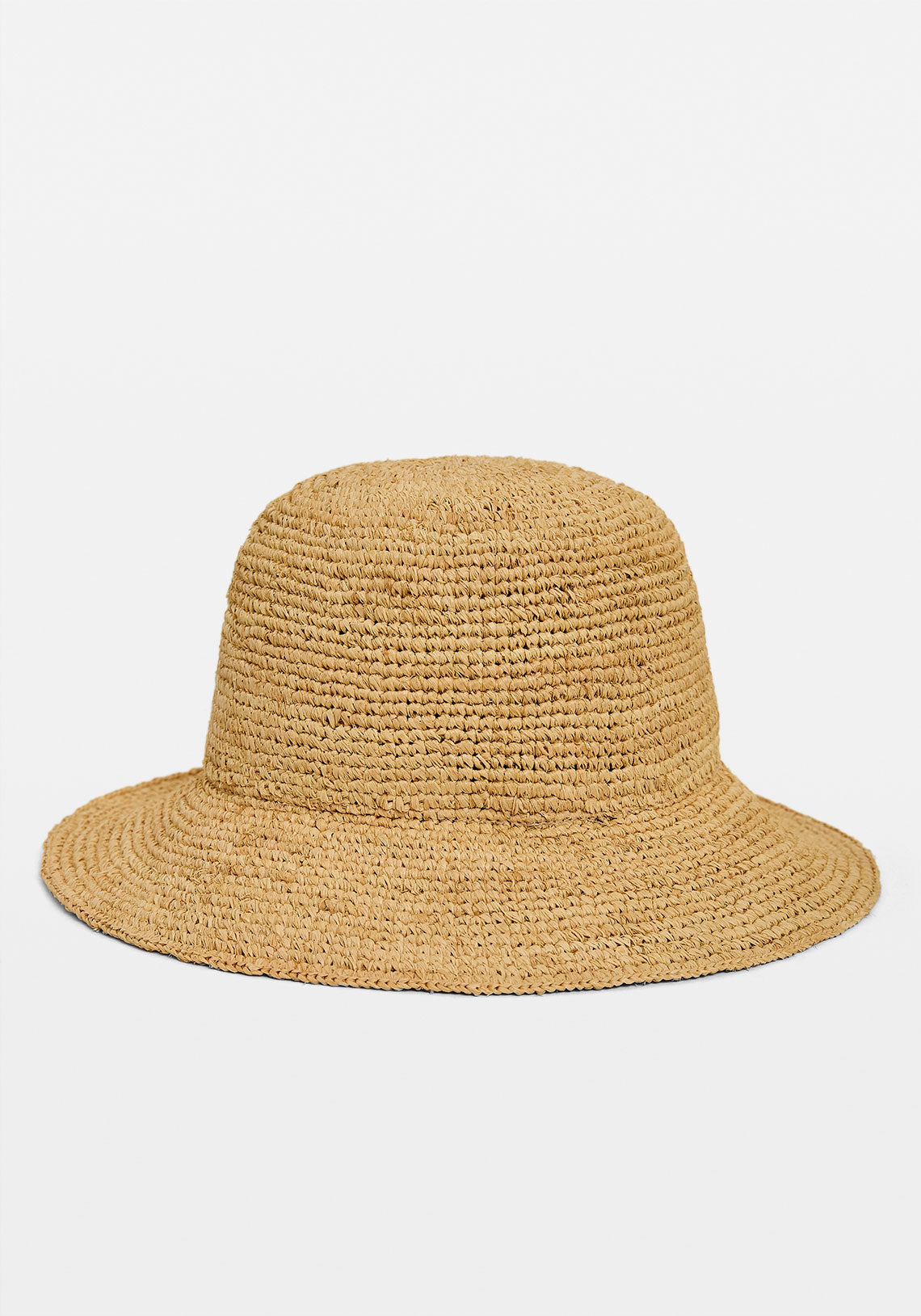 AISHA RAFFIA BUCKET HAT NATURAL