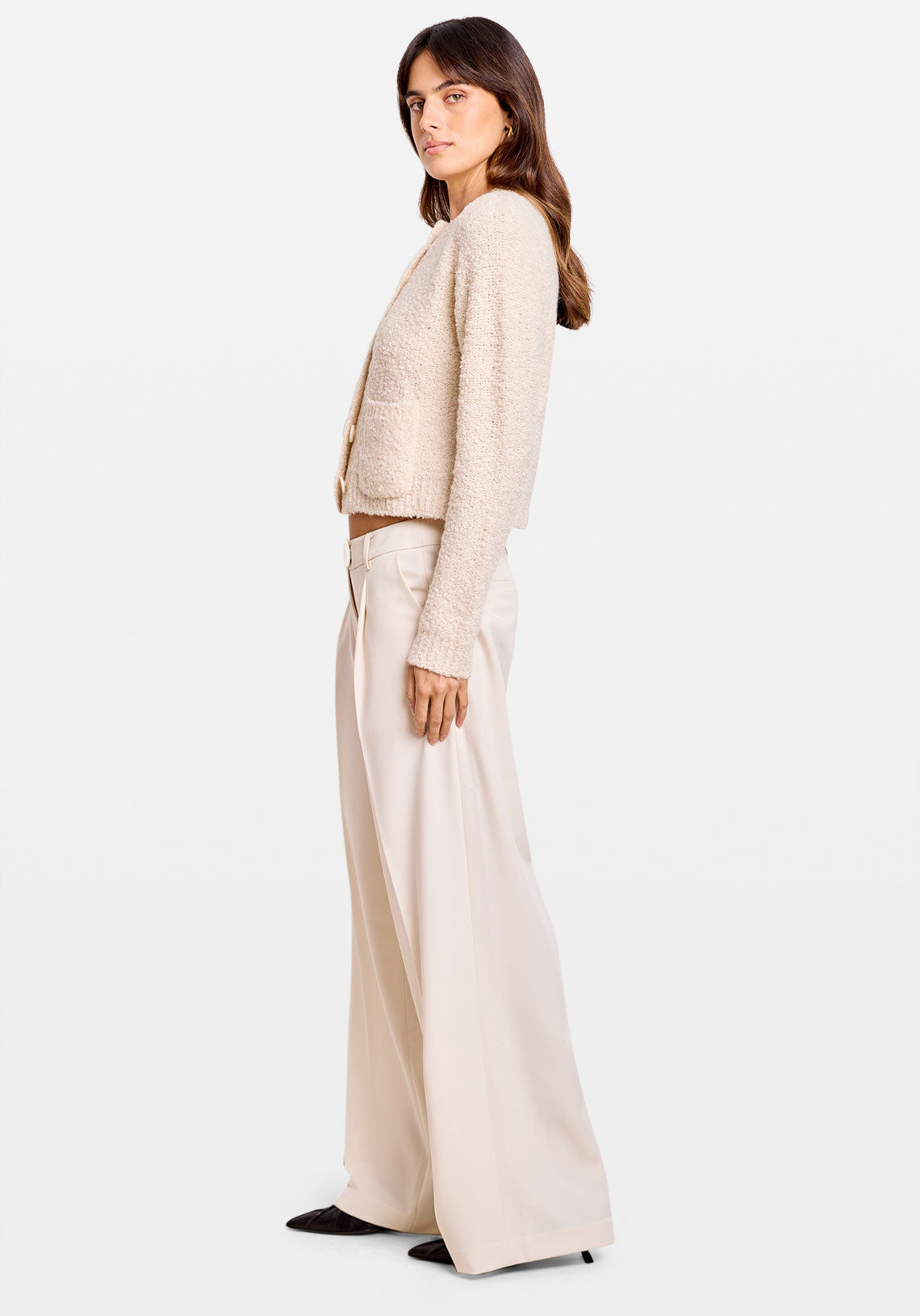 BOUCLE CARDIGAN IVORY