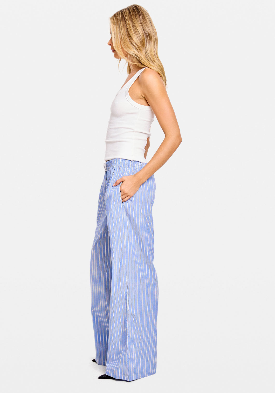 BOXER PANT BLUE STRIPE