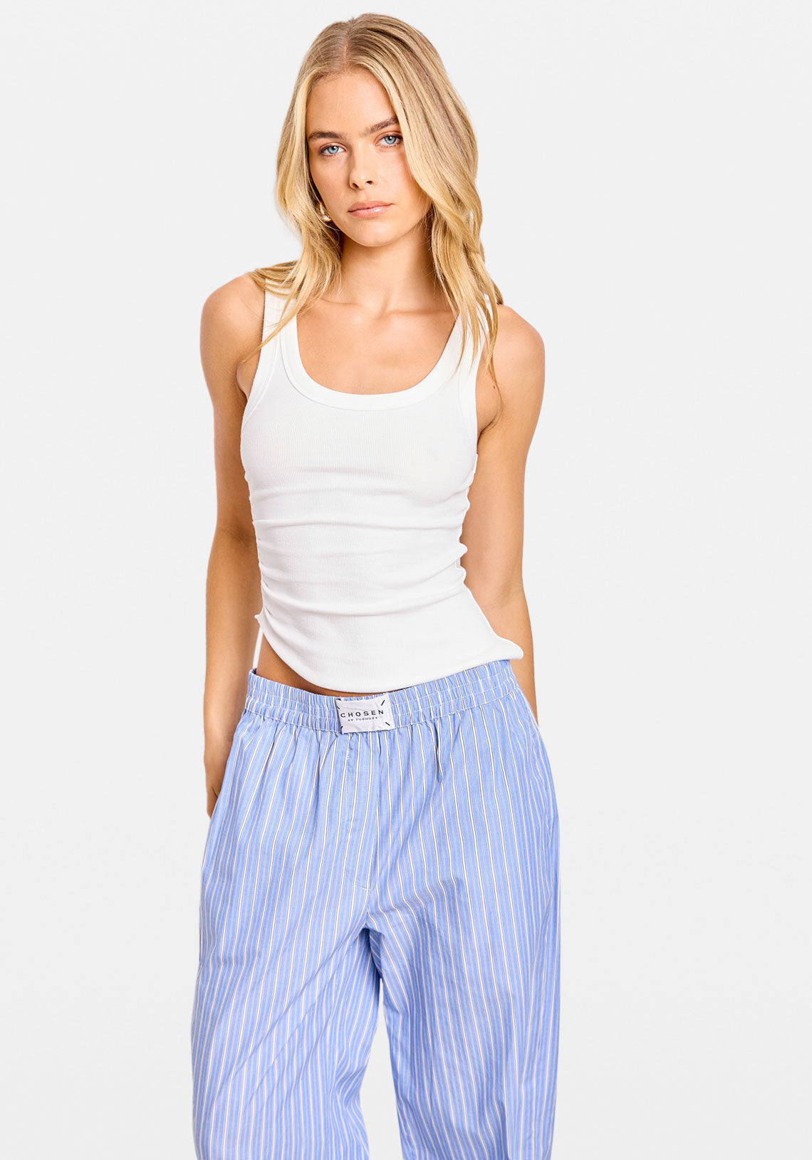 BOXER PANT BLUE STRIPE