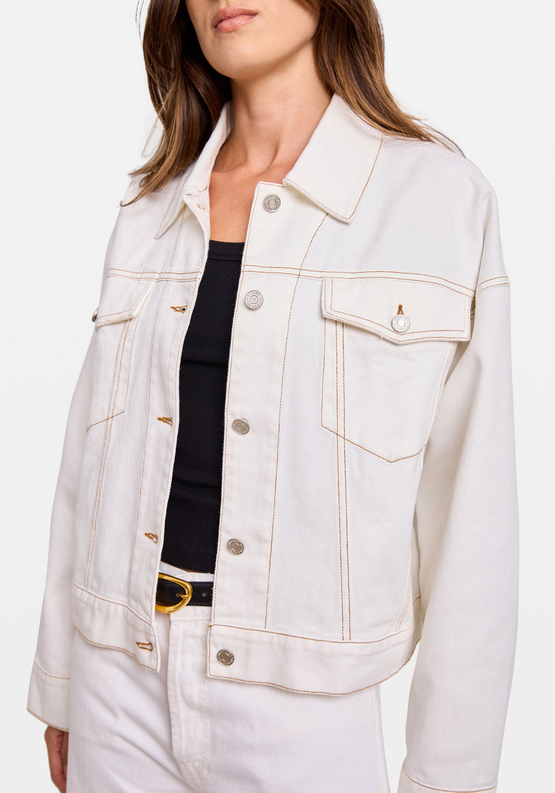 OVERSIZED DENIM JACKET WHITE