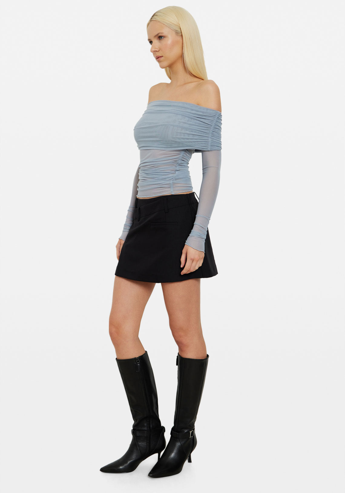 MESH OVERLAY LS TOP COAST