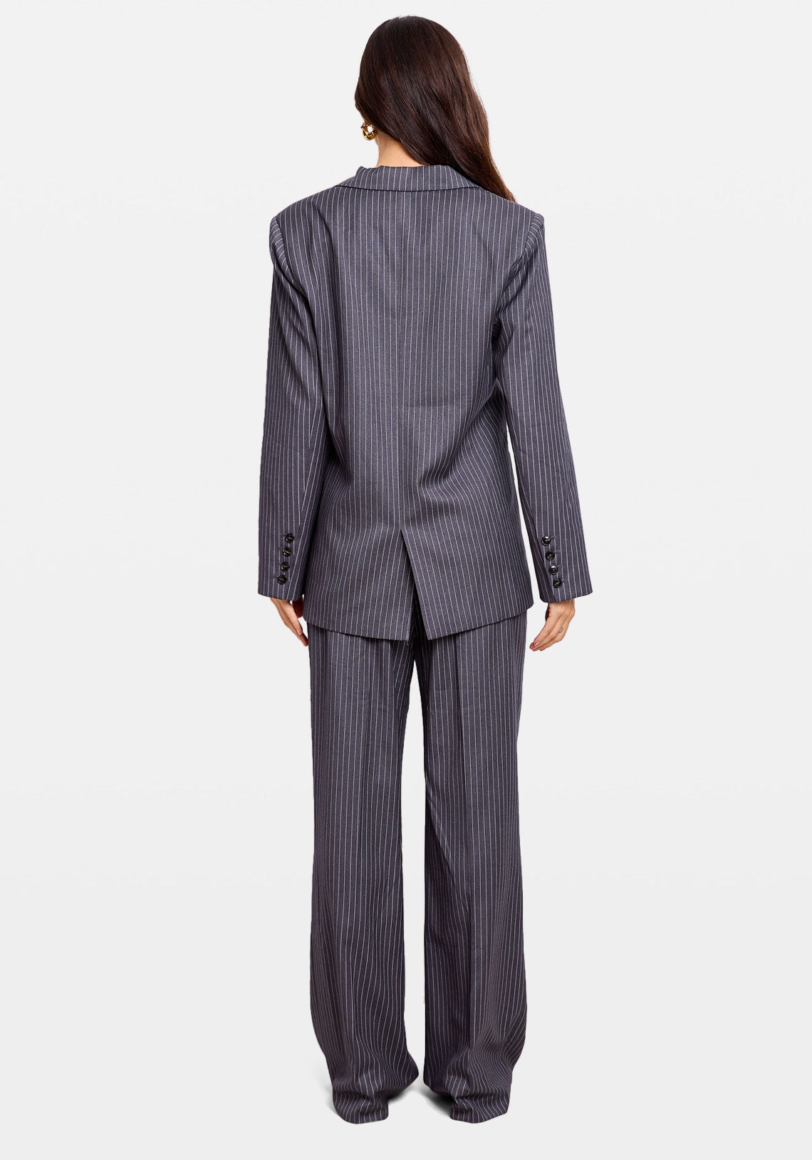 PINSTRIPE BLAZER COAL STRIPE