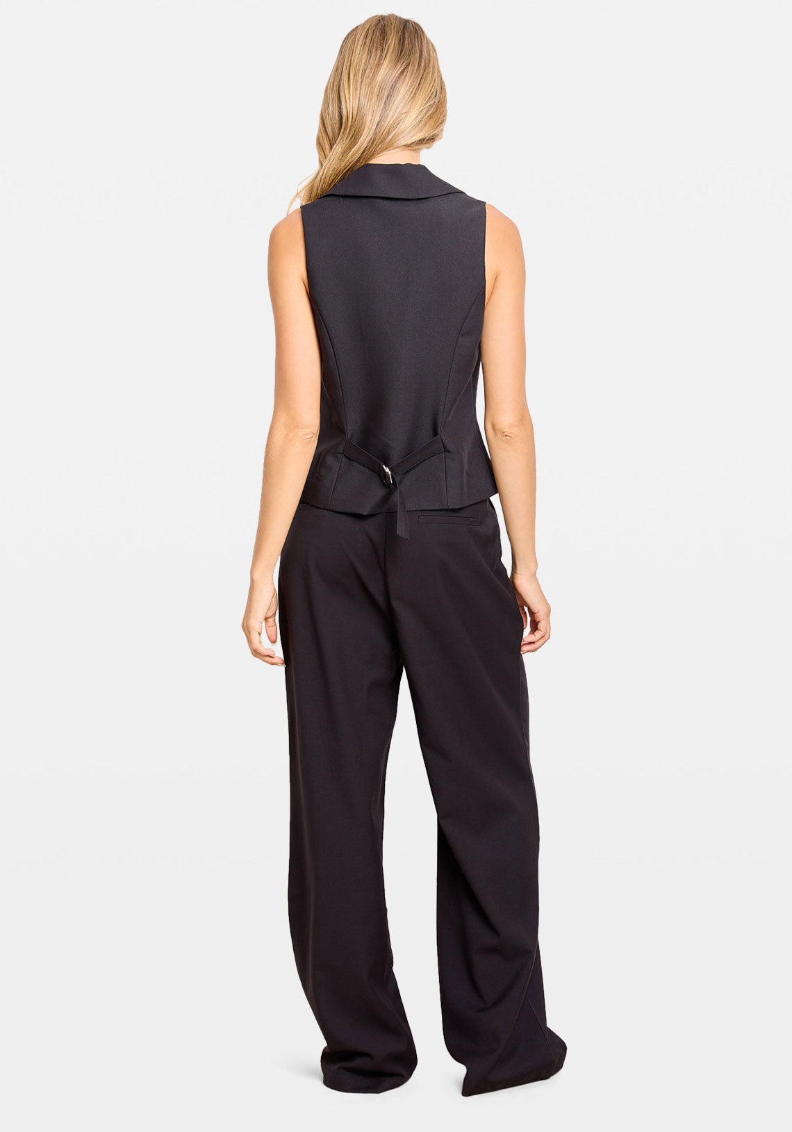 RAW LOW RISE SUIT PANT BLACK