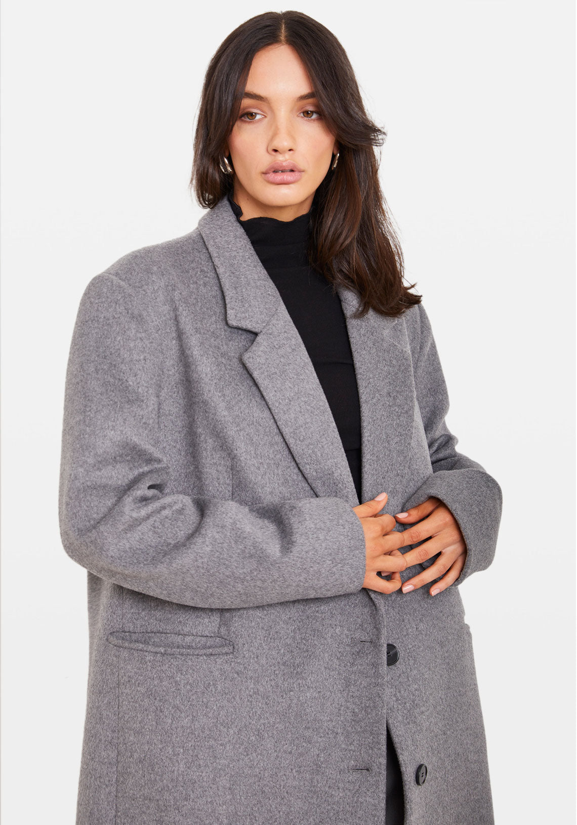 OVERSIZED COAT GREY