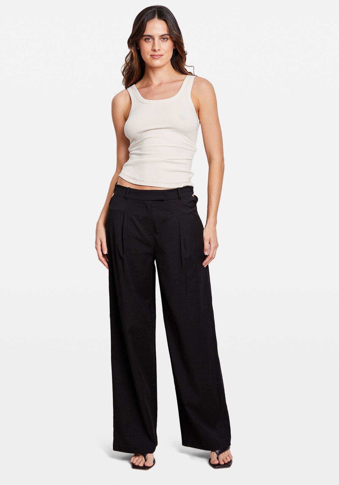 SCOOP TANK IVORY