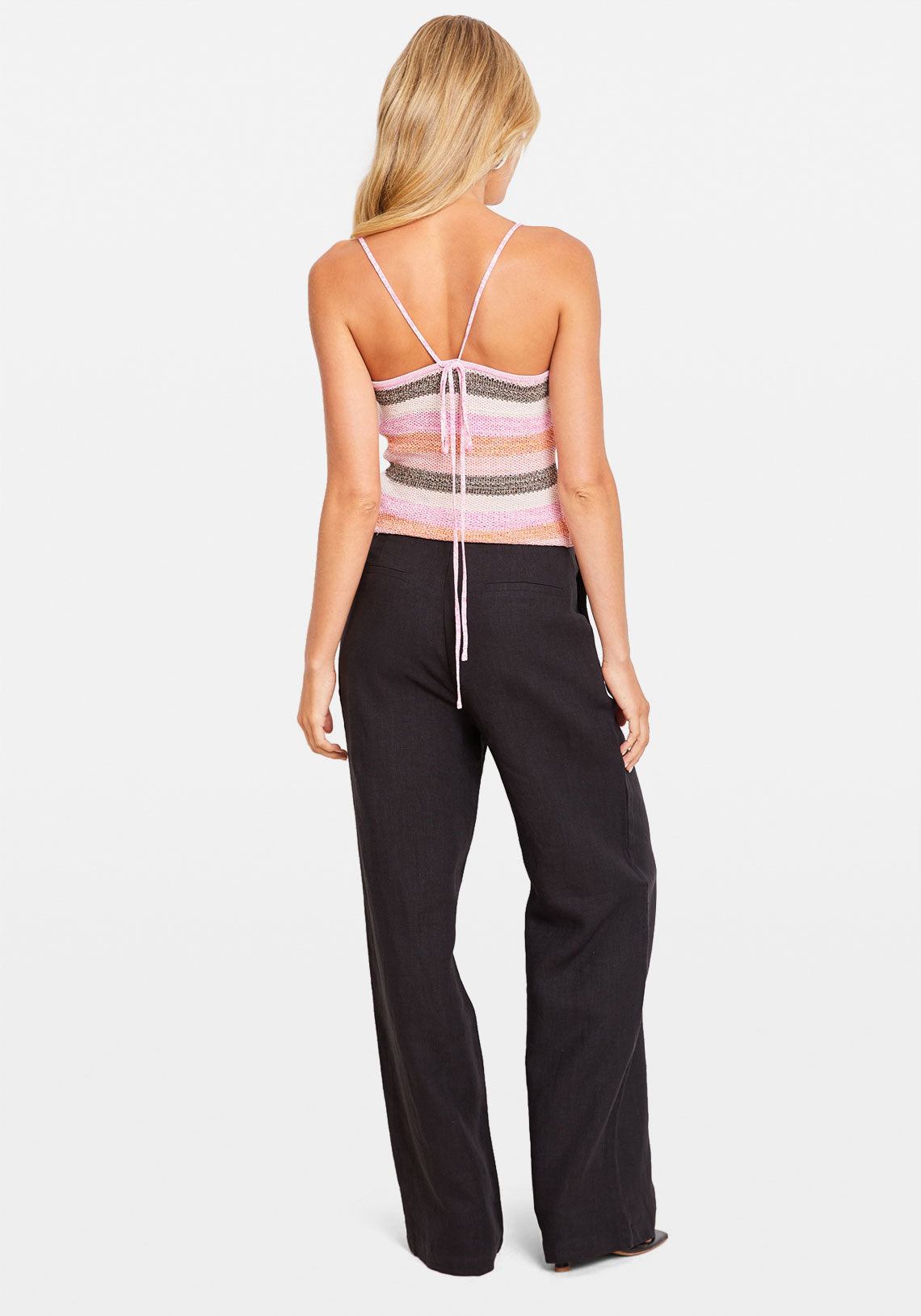 FIESTA KNIT TOP SUNSET STRIPE