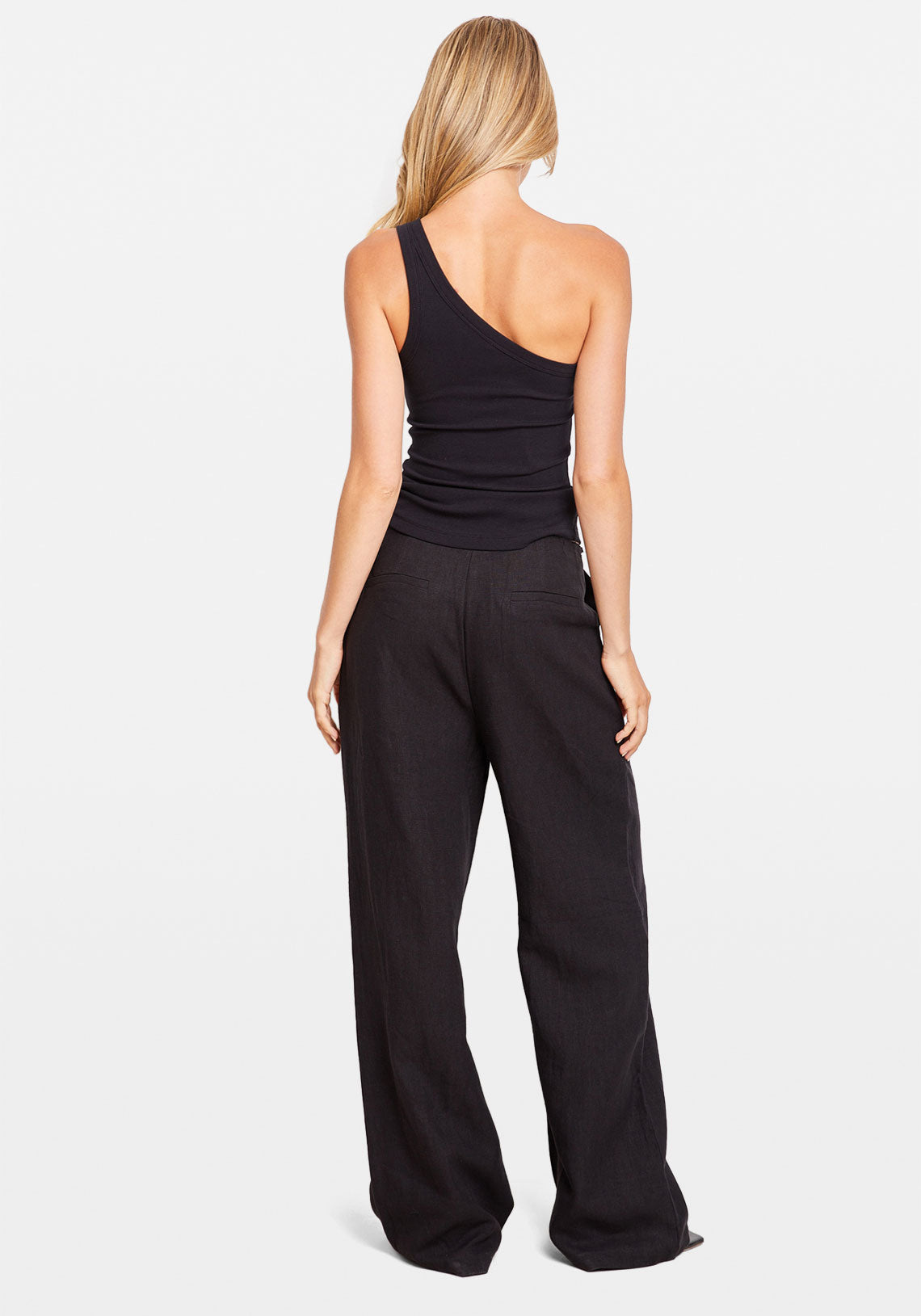 ONE SHOULDER HARDWARE TANK BLACK