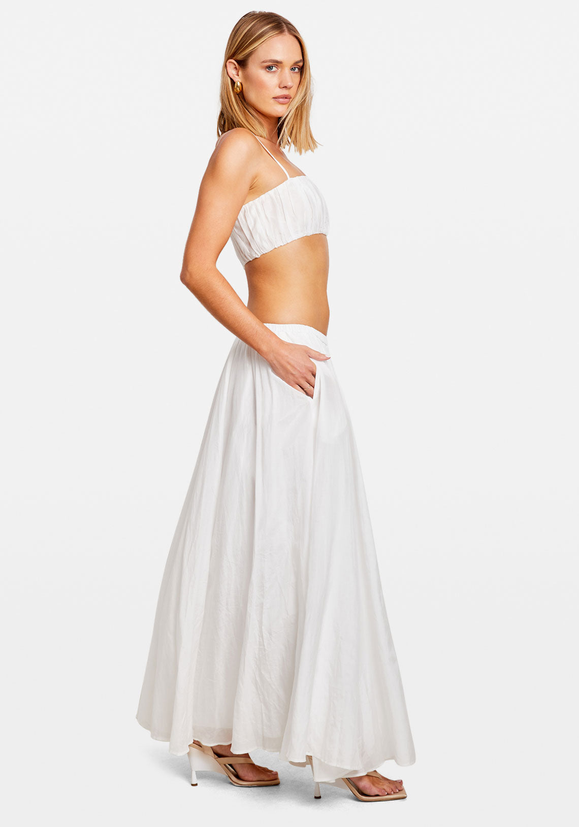 SOL MAXI SKIRT WHITE